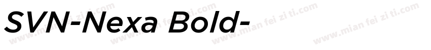 SVN-Nexa Bold字体转换